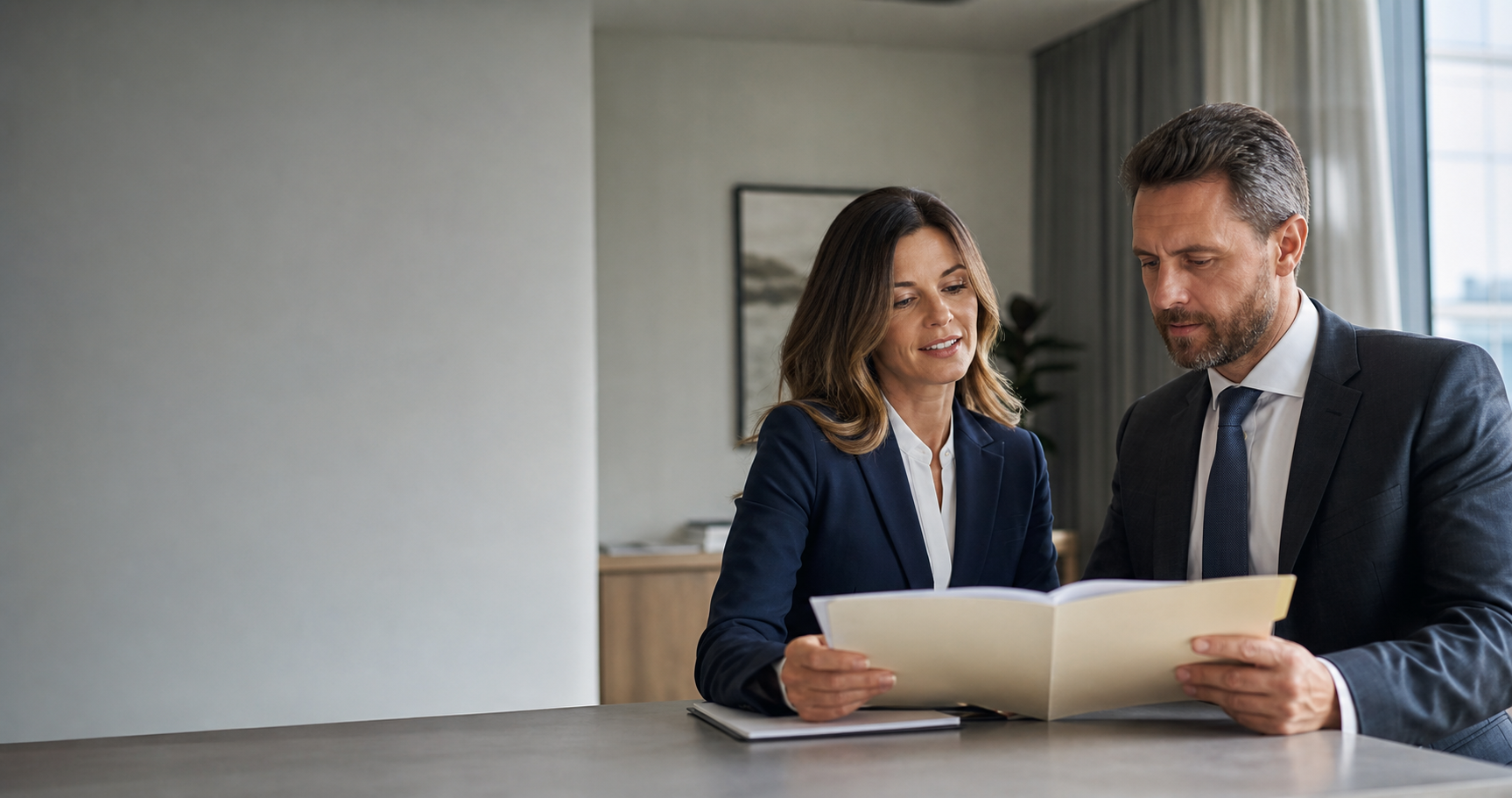 ARM Solutions Account Manager and Attorney Reviewing Case File